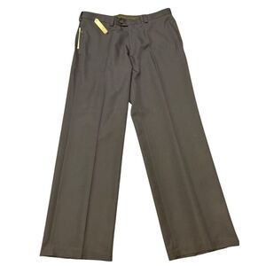 Haggar Mens Blue Dress Pants 38x30 Classic Fit